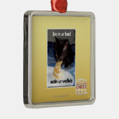 Im in ons bed metalen ornament (Rechts)