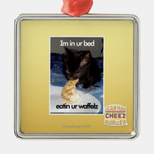 Im in ons bed metalen ornament