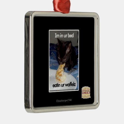 Im in ons bed metalen ornament (Rechts)