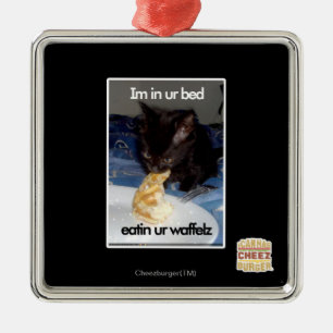 Im in ons bed metalen ornament