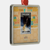 Im in ons bed metalen ornament (Rechts)