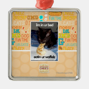 Im in ons bed metalen ornament