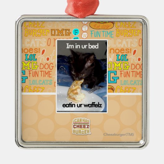 Im in ons bed metalen ornament (Voorkant)