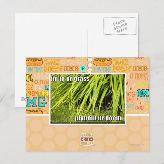 im in ons gras briefkaart (Voorkant / Achterkant)