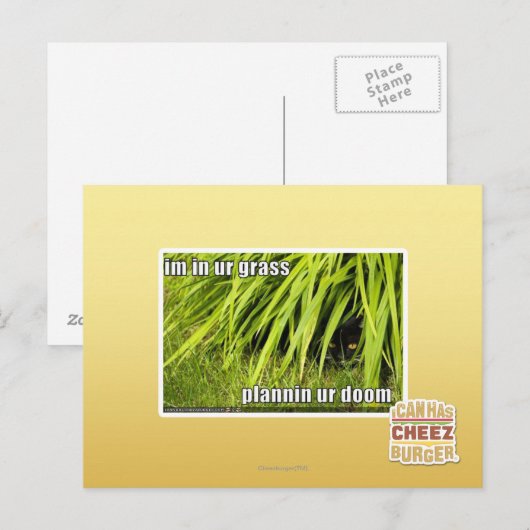 im in ons gras briefkaart (Voorkant / Achterkant)