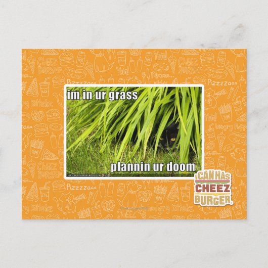 im in ons gras briefkaart (Voorkant)