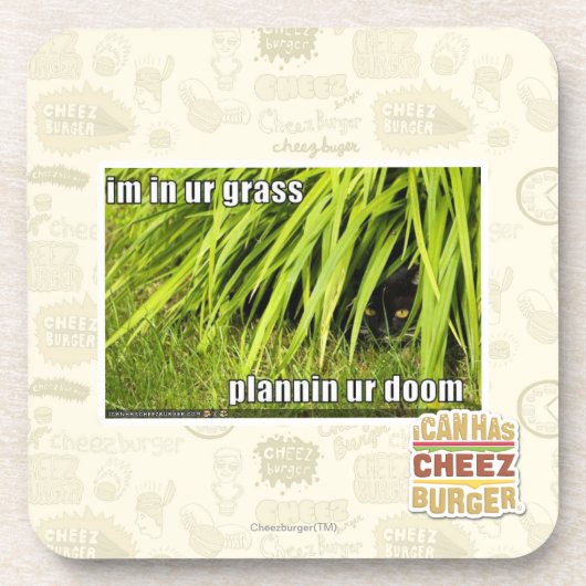 im in ons gras drankjes onderzetter (Voorkant)