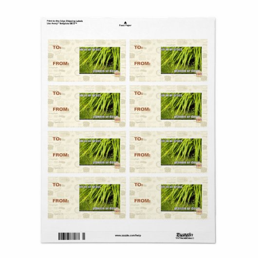 im in ons gras etiket (Full Sheet)