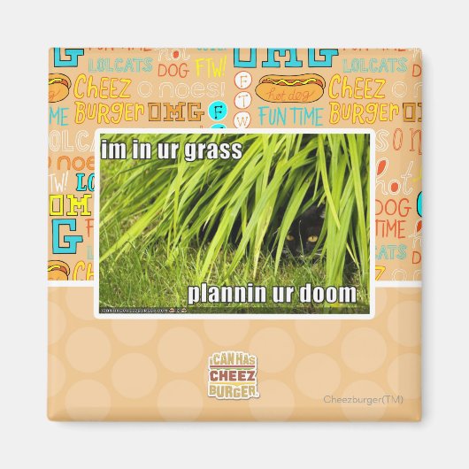 im in ons gras magneet (Voorkant)