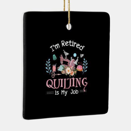 Im In ruste kantelen is mijn baan Keramisch Ornament (Rechts)