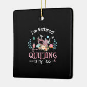 Im In ruste kantelen is mijn baan Keramisch Ornament (Links)