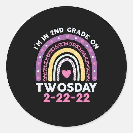 Im in tweede rang op 22 februari 2022 ronde sticker (Voorkant)