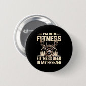 Im Into Fitness Fit'ness My Deer Zer Funny Hunting Ronde Button 5,7 Cm (Voorkant /achterkant)