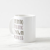 I'm Into Minding My Own Business Koffiemok (Voorkant links)