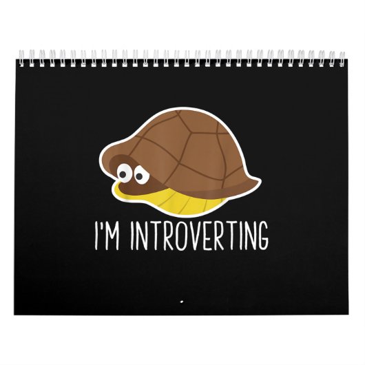 Im Introverting - Introvert Turtle Quarantined Kalender (Hoes)