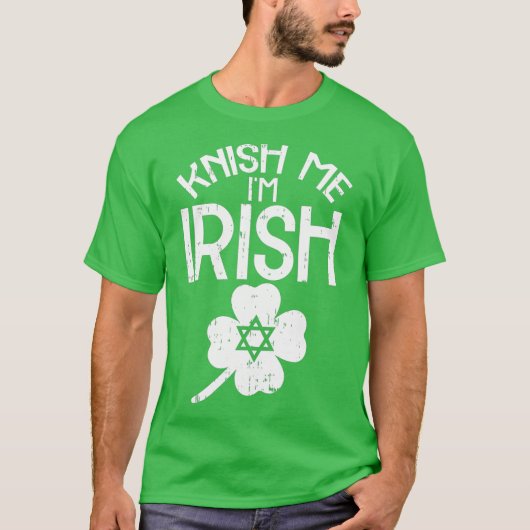 Im Irish Jewish Food Pun St Patricks T-shirt (Voorkant)
