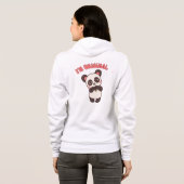 Im is niet perfect in Panda Cute Aesthetics Hoodie (Achterkant volledig)