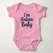 "I'm Italian Baby" Funny Italian Pride Romper (Voorkant)