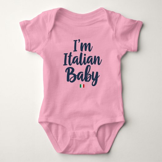 "I'm Italian Baby" Funny Italian Pride Romper (Voorkant)