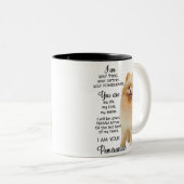 im je pomerese sarcastische zeer hond tweekleurige koffiemok (Voorkant rechts)