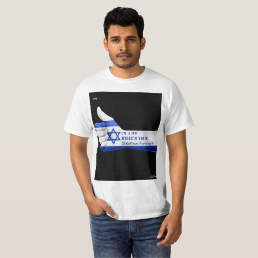 Im jew, wat is je superkracht t-shirt (Voorkant volledig)