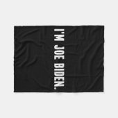 I'm Joe Biden Funny Instant Lazy Halloween Costume Fleece Deken (Voorkant (Horizontaal))