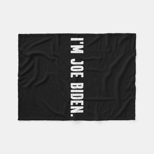 I'm Joe Biden Funny Instant Lazy Halloween Costume Fleece Deken (Voorkant (Horizontaal))