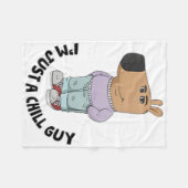 I'm Just A Chill Guy  Fleece Deken (Voorkant (Horizontaal))