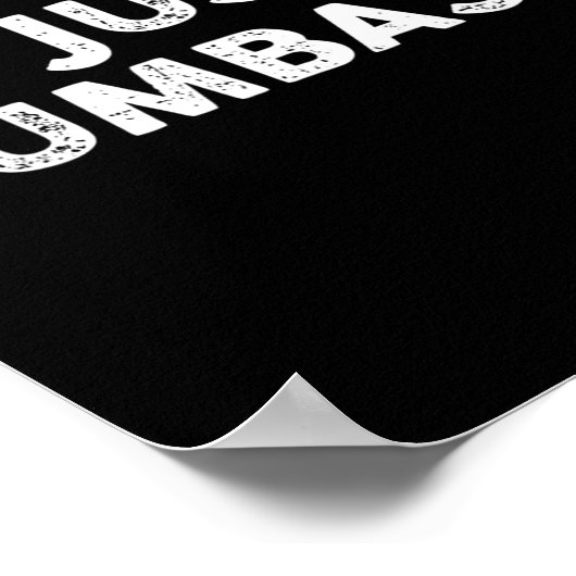 I'm Just A Dumb Funny Saying Sarcastic Meme Humor Poster (Hoek)