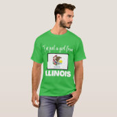 Im just a girl from Illinois State pride design fo T-shirt (Voorkant volledig)