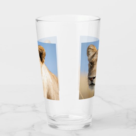 I'm just a pussy cat leon foto with text glas (Rechts)