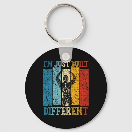 I'm Just Built Different - Fitness Bodybuilding Gy Sleutelhanger (Voorkant)