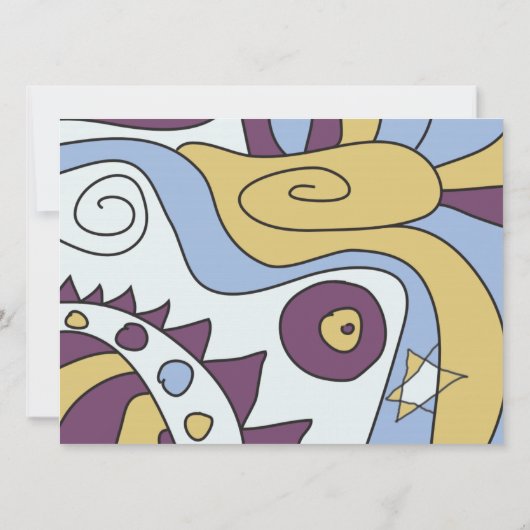 IM JUST COOL Bar Bat Mitzvah Uitnodiging (Achterkant)