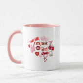I'm Just Girl – Cute Pink Aesthetic Mug Mok (Links)