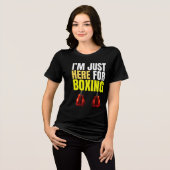 i'm just here for boxing Tri-Blend shirt (Voorkant volledig)