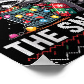 I'm Just Here For Snacks Raccoon Christmas Kids To Poster (Hoek)