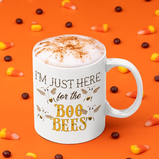 I'm Just Here for the Boo Bees Funny Halloween Koffiemok