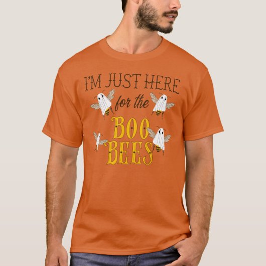 I'm Just Here for the Boo Bees Funny Halloween T-shirt (Voorkant)