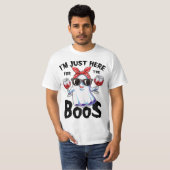 I'm Just Here For The Boos Funny Halloween Ghost C T-shirt (Voorkant volledig)