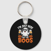 I'm Just Here For The Boos Funny Halloween Ghost  Sleutelhanger (Voorkant)