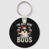 I'm Just Here For The Boos Halloween Women Ghost C Sleutelhanger (Voorkant)