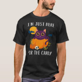 I'm Just Here For The Candy Shirt Witch Halloween  (Voorkant)