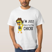 Im Just Here For The Chicks Cute Easter Boys T-shirt (Voorkant)