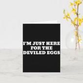 I'm Just Here For The Deviled Eggs Funny Couple Ma Kaart (Gele Bloem)