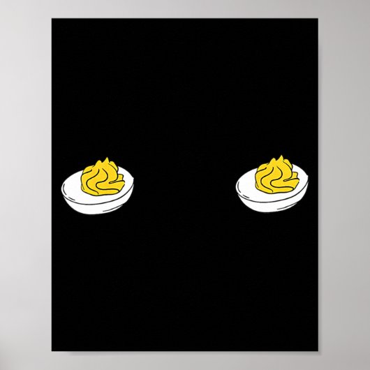 I'm Just Here For The Deviled Eggs Funny Couple Ma Poster (Voorkant)
