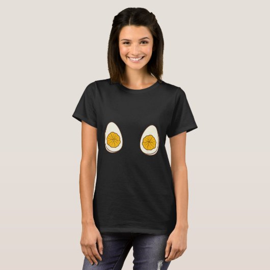 I'm Just Here For The Deviled Eggs Funny Couple  T-shirt (Voorkant volledig)
