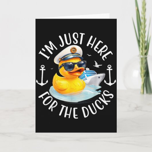I'm Just Here For The Duck, Duck Cruise, Funny Vac Kaart (Voorkant)