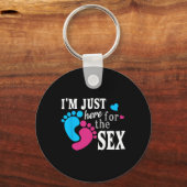Im Just Here For The Funny Gender Reveal Party  Sleutelhanger (Voorkant)