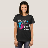 Im Just Here For The Funny Gender Reveal Party  T-shirt (Voorkant volledig)
