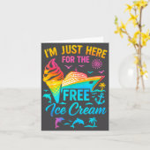 I'm Just Here For The Ice Cream Family Cruise Trip Kaart (Gele Bloem)